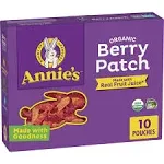 Annie's Organic Berry Patch Bunny Fruit Snacks, 10 Pouches