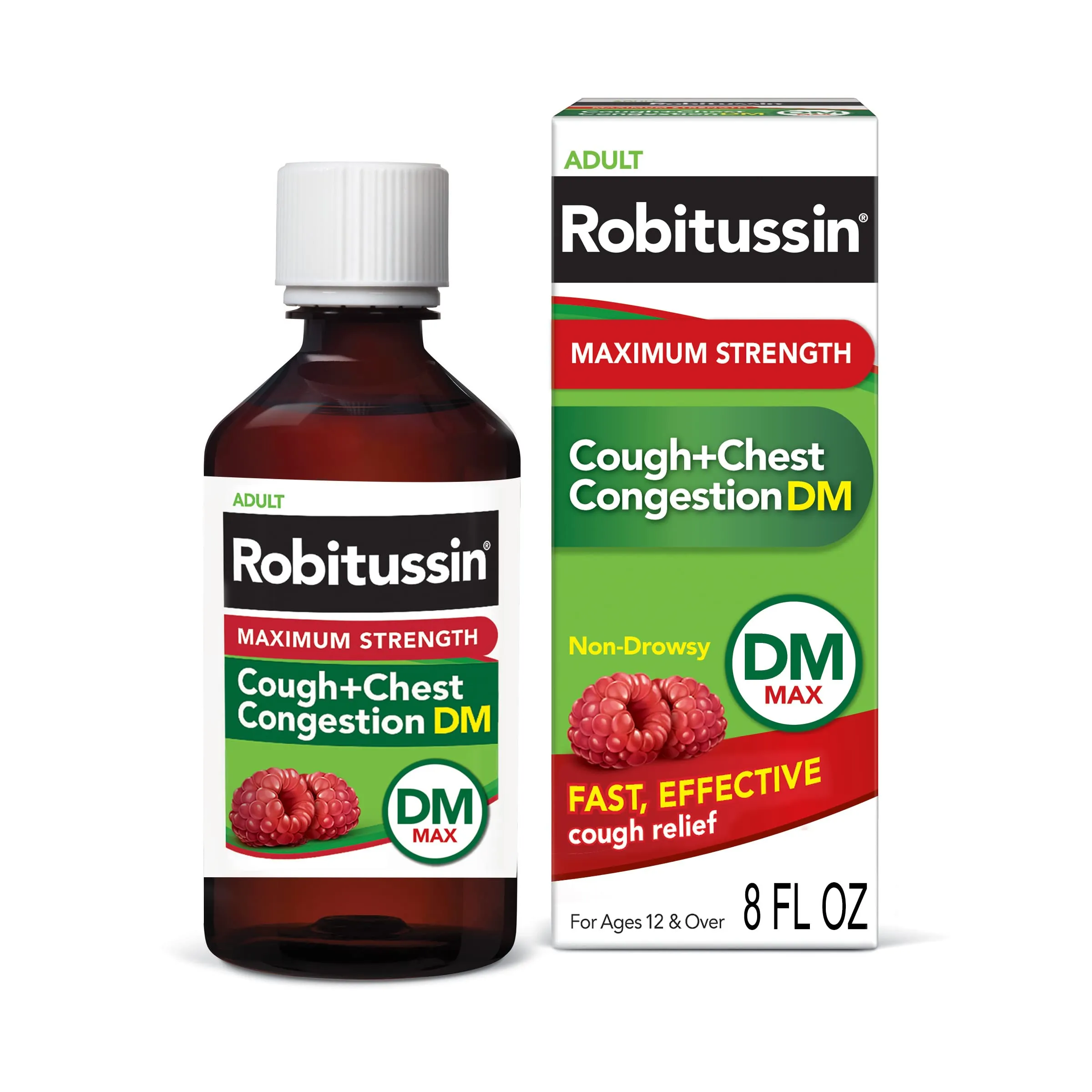 Robitussin Max Strength Non-Drowsy Cough and Chest Congestion 8oz