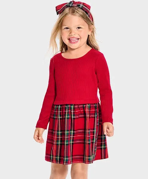 The Children's Place Baby Girls' And Toddler Long Sleeve Casual Dresses