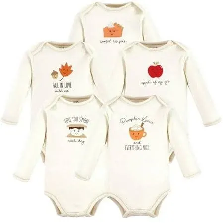 Touched by Nature baby-girls Organic Cotton Long-sleeve Bodysuits