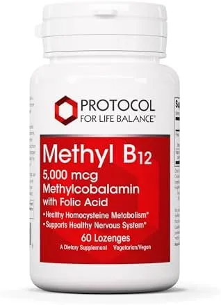 Jarrow Formulas Methyl B-12 Lozenges, 5000 mcg - 60 count