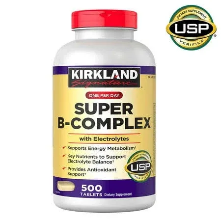 Signature One Per Day Super B-Complex with Electrolytes,5<wbr/>00 tablets