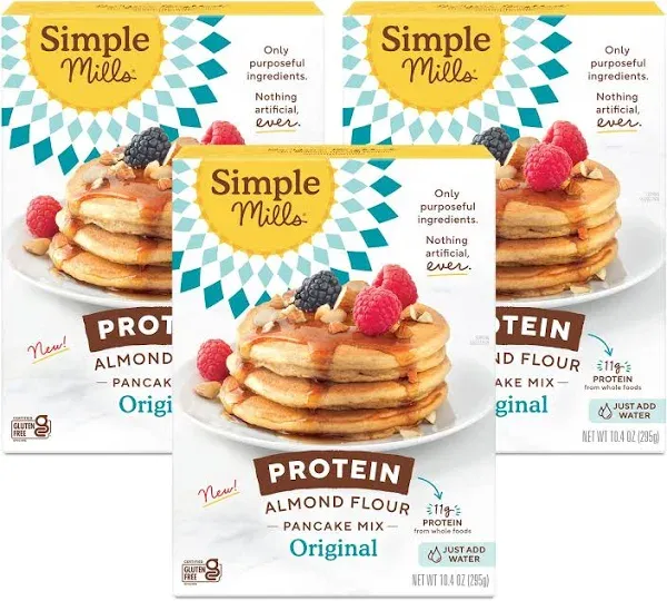 Simple Mills Original Protein Almond Flour Pancake Mix, 10.4 oz