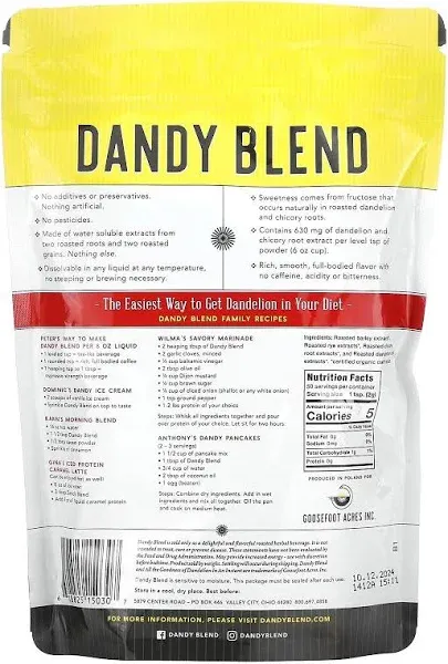 Dandy Blend Instant Herbal Beverage with Dandelion