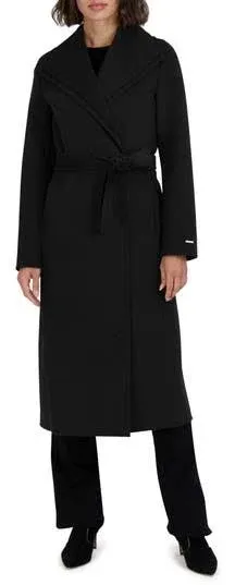 Tahari Women's Wool Blend Wrap Coat