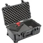 Pelican 1510TPF Carry-On Case with Trekpak/Foam Hybrid (Black)