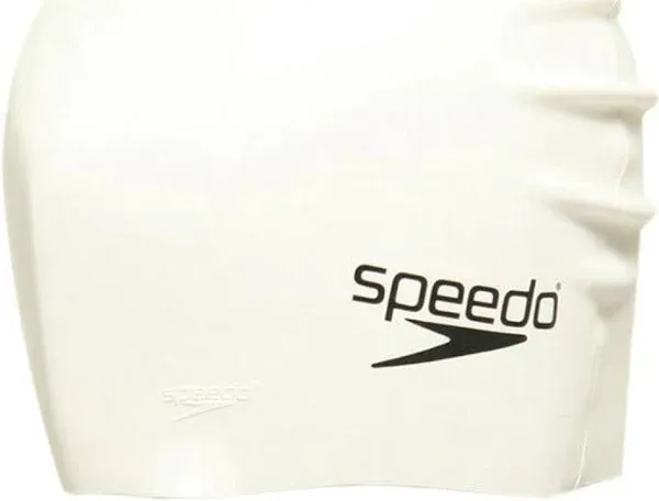 Speedo Performance Adult Silicone Swim Cap One Size White