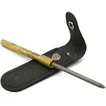 EZE-LAP 3-1/4" x 1/4" Diamond Round Sharpener in Brass Handle