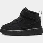 Nike Toddler Court Borough Mid 2 Shoes Black/Black/Black / 6