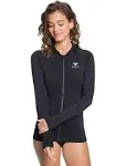 Roxy Women's Essentials Hoodie 2 Rashguard Black M