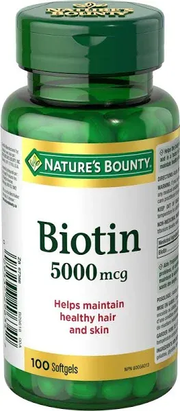 Nature's Bounty Biotin 5000 mcg