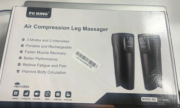 FIT KING Air Compression Leg and Foot Massager with Heat