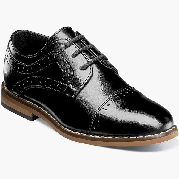 Stacy Adams Boys' Dickinson Cap Toe Oxford Shoes