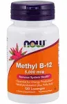 Methyl B-12 5000 mcg 90 Veg Caps By Now Foods