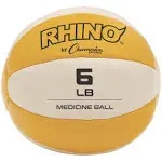 Champion Sports 6 lb Rhino Leather Medicine Ball