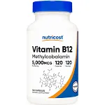 Nutricost Vitamin B12, 5000 mcg / 120 Capsules