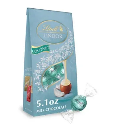 Lindt Lindor Coconut Milk Chocolate Truffles (5.1 oz)