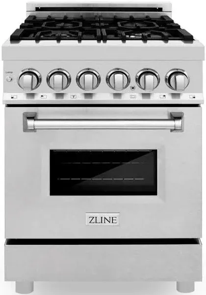 ZLINE 24" Dual Fuel Range Stainless Steel