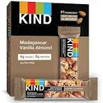 Kind Bars, Madagascar Vanilla Almond, Gluten Free, Low Sugar, 1.4oz, 12 Count