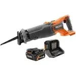 Ridgid R8647KN 18V Brushless Cordless Reciprocating Saw Kit with (1) 4.0 Ah Battery and Charger