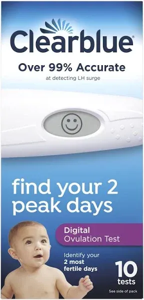 Clearblue Digital Ovulation Test (10 Tests) -EXP: 7/25 ☆READ☆