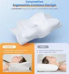 Cozyplayer Ultra Pain Relief Cooling Pillow for Neck Support, Adjustable Cervical Pillow Cozy Sleeping, Odorless Ergonomic Contour Memory Foam Pillow