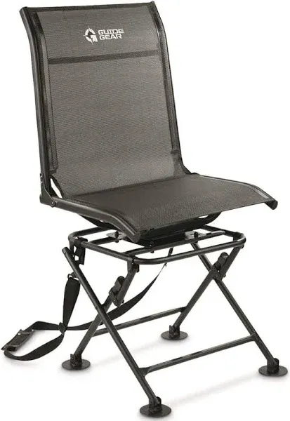 Hunting Chair, 360 Degree Swivel Hunting Blind Chair with Carry Handle, 330 lbs