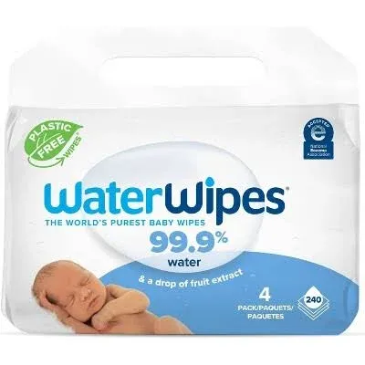 Waterwipes 99.9% Water Based Baby Wipes