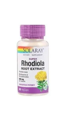 Solaray Super Rhodiola Root Extract 500mg | 60 VegCaps