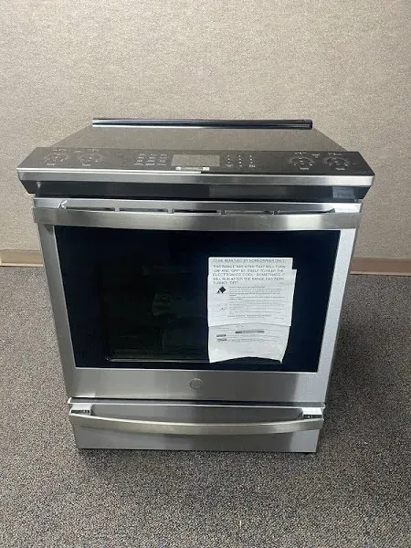 GE Profile 30" Slide-In Induction Convection Range