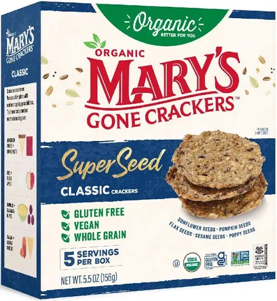 Mary's Gone Crackers Super Seed Crackers