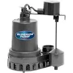 Superior Pump 1/2 HP Submersible Thermoplastic Sump Pump 92572