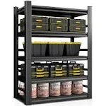 Bezuny 72" H|48" W All-Metal Garage Shelving Unit and Storage-Easy Assembly Shelves 5-Tier Rack|Heavy-Duty Adjustable Shelf|Steel Waterproof