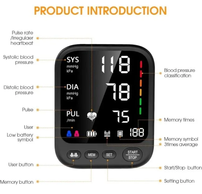 Invaxe Automatic Upper Arm Blood Pressure Machine