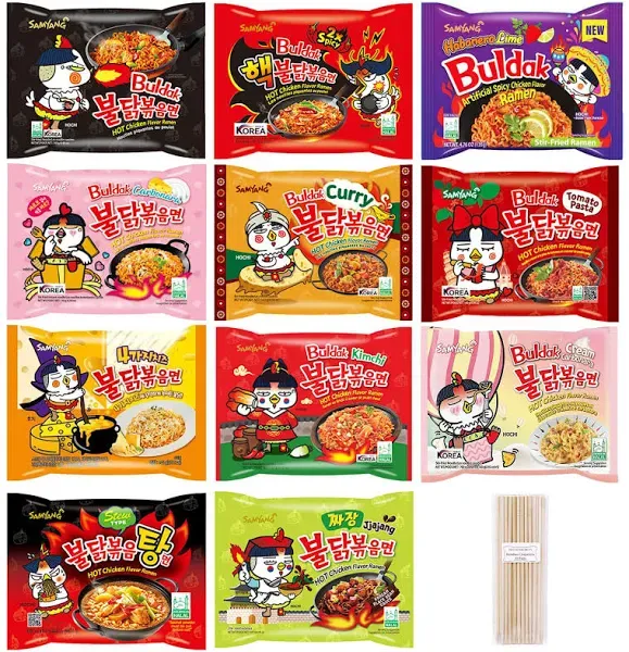 Samyang Spicy Hot Chicken Ramen 11 Flavor Variety Pack