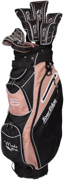 Tour Edge Moda Silk Womens Golf Set-Black-Rose Gold-RH?