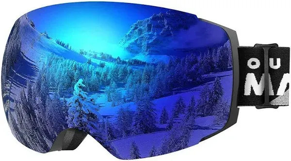 OutdoorMaster Ski Goggles PRO - Frameless, Interchangeable Lens 100% UV400 Protection Snow Goggles for Men & Women