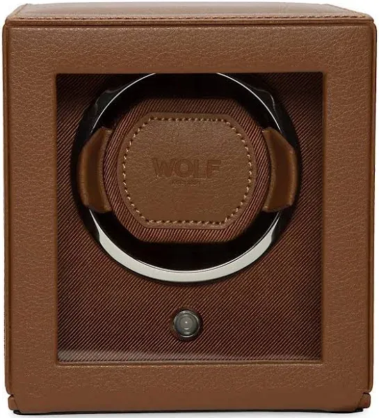 Wolf Cub Single Watch Winder with Cover