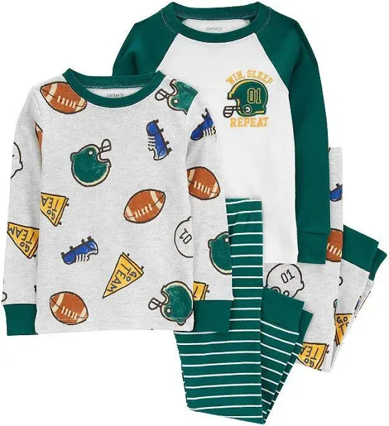 Baby Boy (12-24M) Carter's® 4pc. Football Cotton Pajama Set