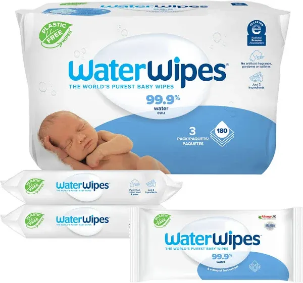 Waterwipes 99.9% Water Based Baby Wipes