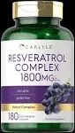 Carlyle Resveratrol Supplement 1800mg | 180 Capsules | Non GMO & Gluten Free | Potent Complex