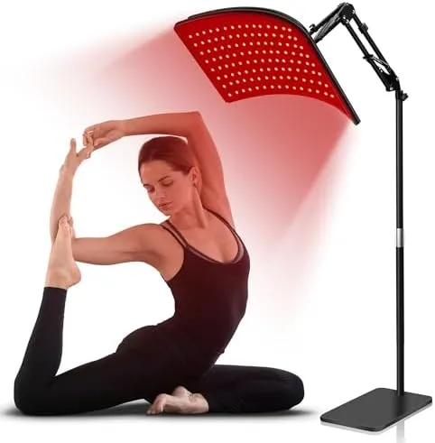 Red Light Therapy for Body, Removable Infrared Light Therapy Panel with Stand 660nm Deed Red Light and 850nm Near Infrared Red Light Therapy