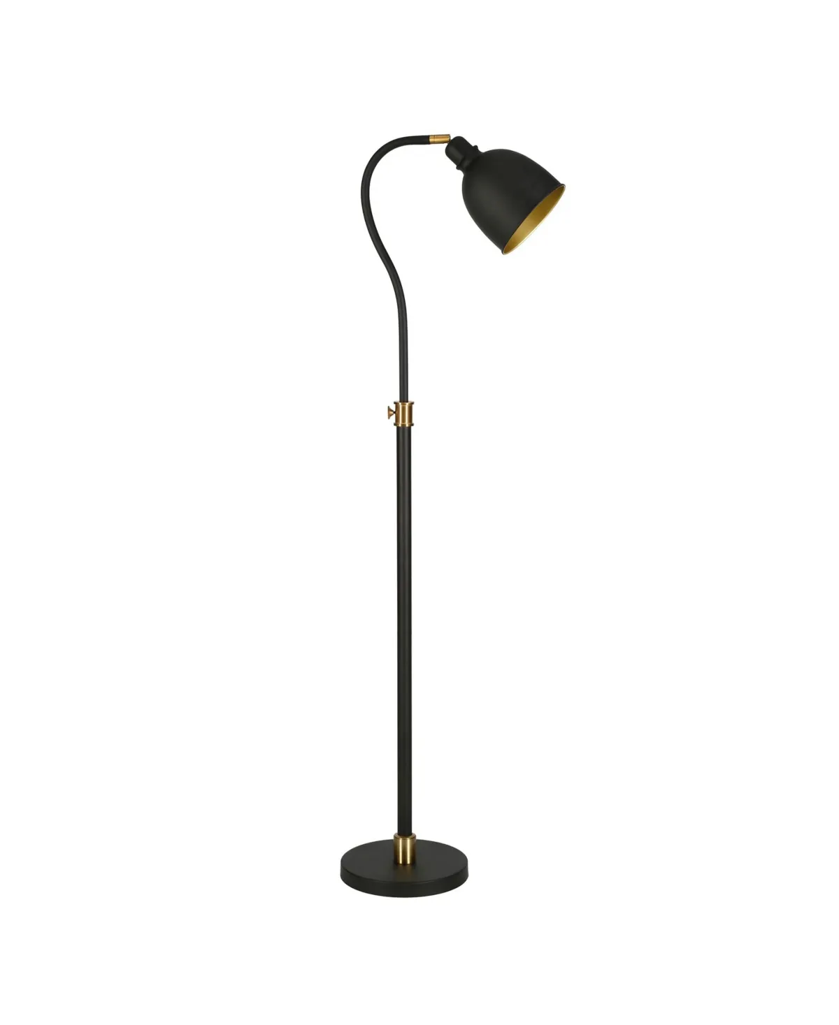 Vincent Adjustable/Arc Floor Lamp with Metal Shade in Blackened... - Contemporary - Area Rugs - by BisonOffice | Houzz