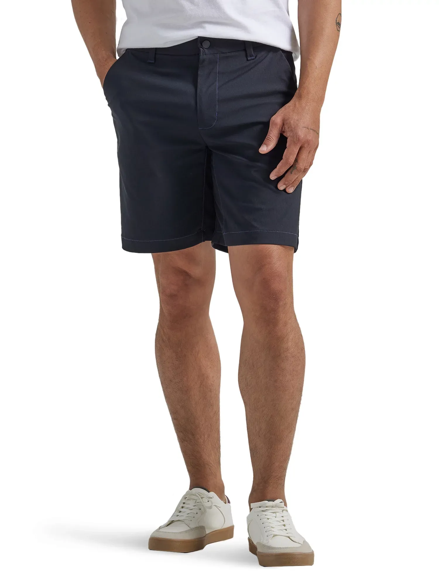 Lee® Men's Extreme Motion Regular Fit Synthetic Flat Front Short