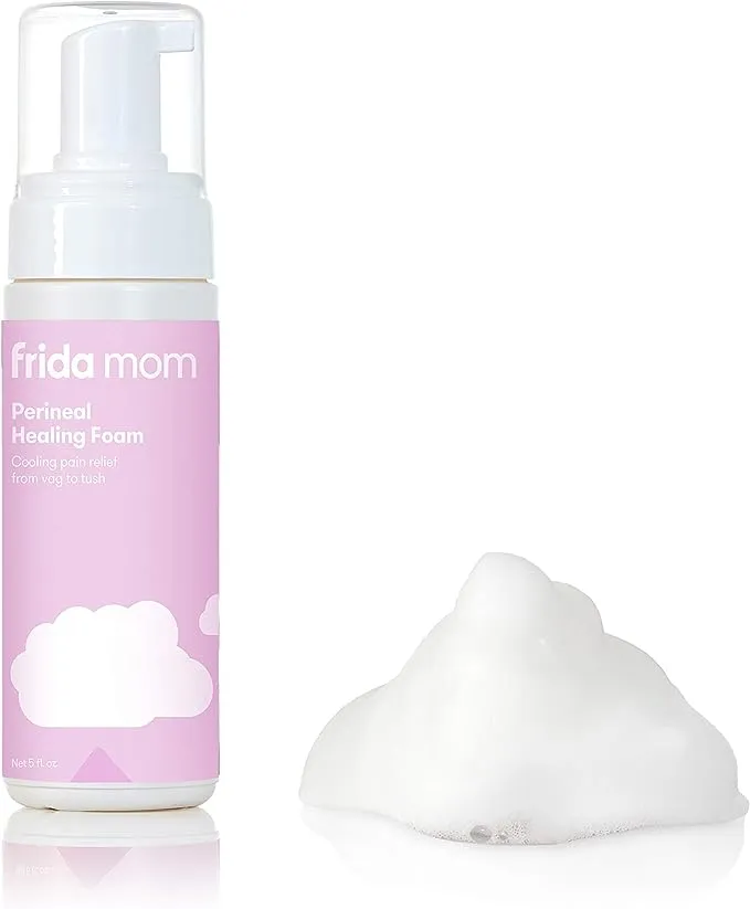 FridaBaby Mom Perineal Medicated Witch Hazel Healing Foam for Postpartum Care, Relieves Pain and Reduces Swelling, White, 5 Fl Oz