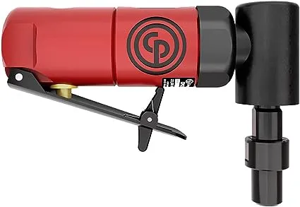 Chicago Pneumatic CP875 - Air Die Grinder Tool, Welder, Woodworking, Automotive Car Detailing, Stainless Steel Polisher, Heavy Duty, Right Angle Grinder, 1/4 Inch (6 mm), 0.3 HP / 220 W - 22500 RPM