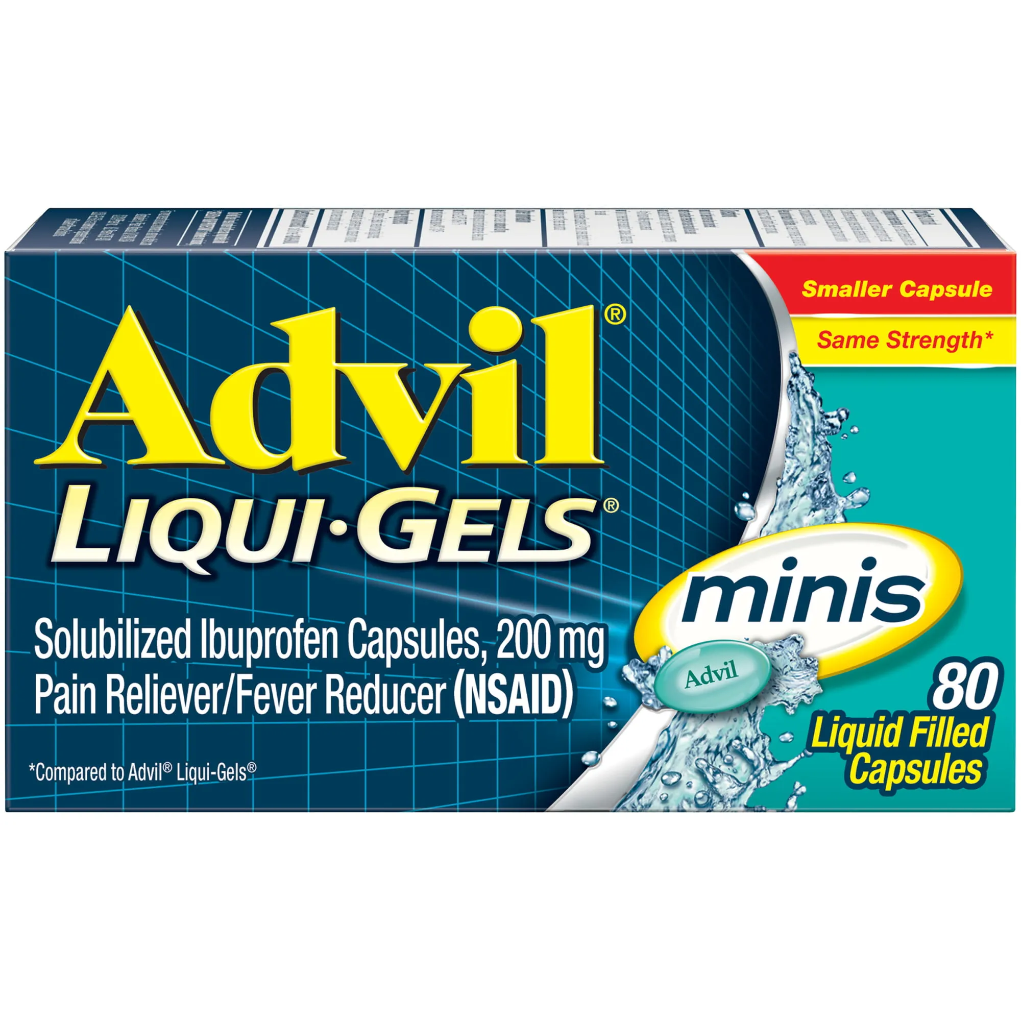 Advil Pain Reliever/Fever Reducer, 20 Liqui-Gels Minis