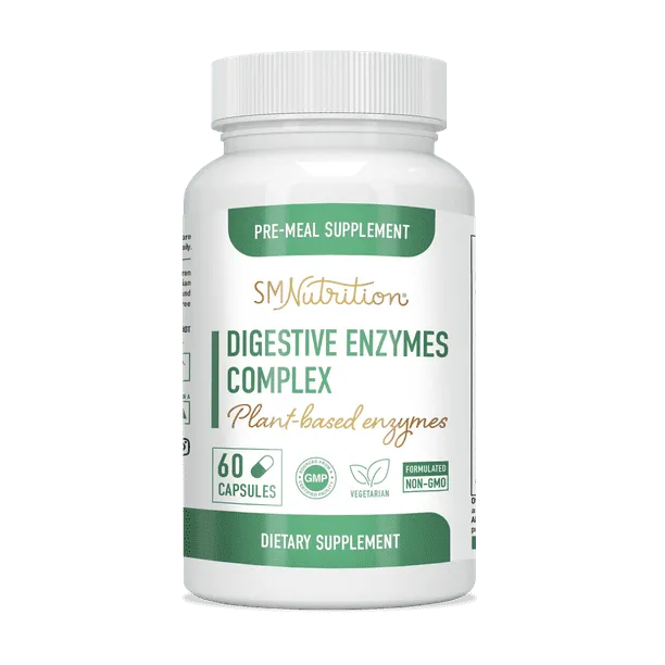 DrFormulas Digestive Enzymes for Bloating Relief, Gas, Lactose Intolerance, Digestion Support with Lactase, Amylase, Lipase, Bromelain, Protease, 60 Capsules