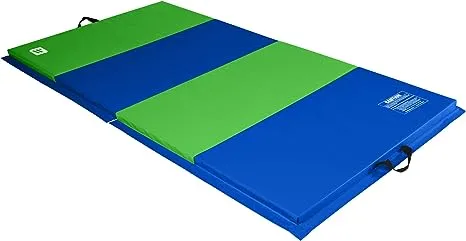 We Sell Mats Folding Personal Fitness Exercise Mat, 4' x 8' Black