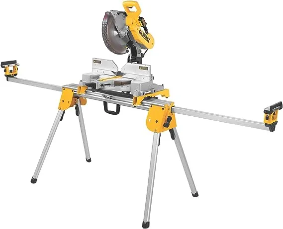 DeWalt Aluminum 32 in. H X 100 in. W Compact Miter Saw Stand 500 lb Yellow 1 pc